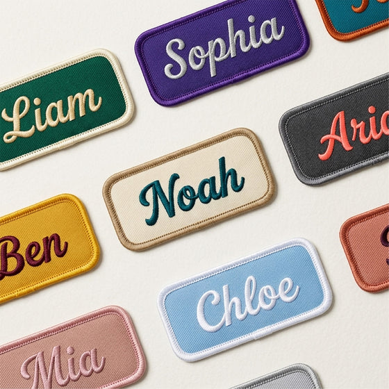 Custom Embroidered Name Patches