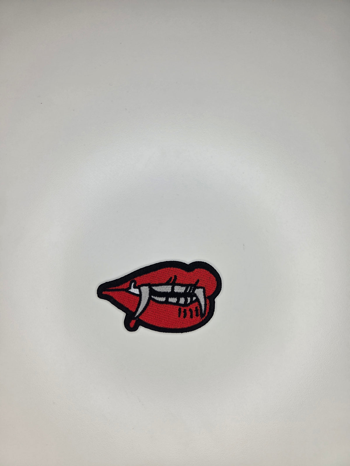 Vampire Lips Embroidered Patch