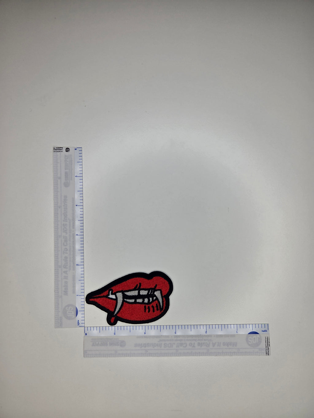 Vampire Lips Embroidered Patch