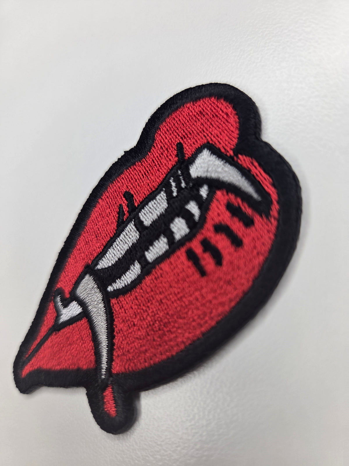 Vampire Lips Embroidered Patch