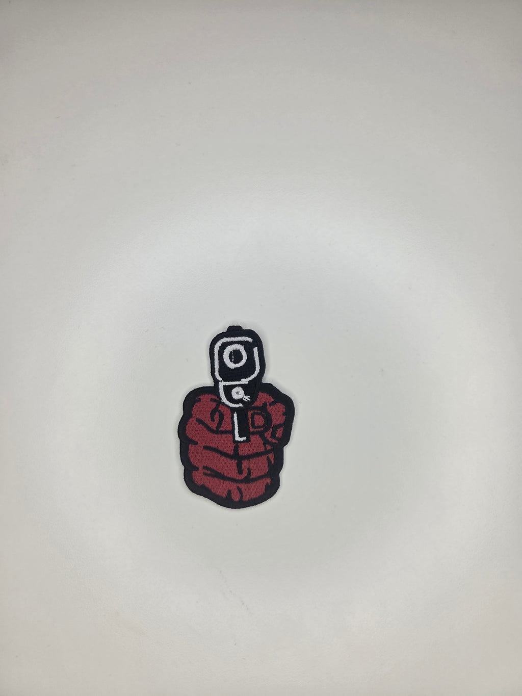 Pointing Handgun Embroidered Patch