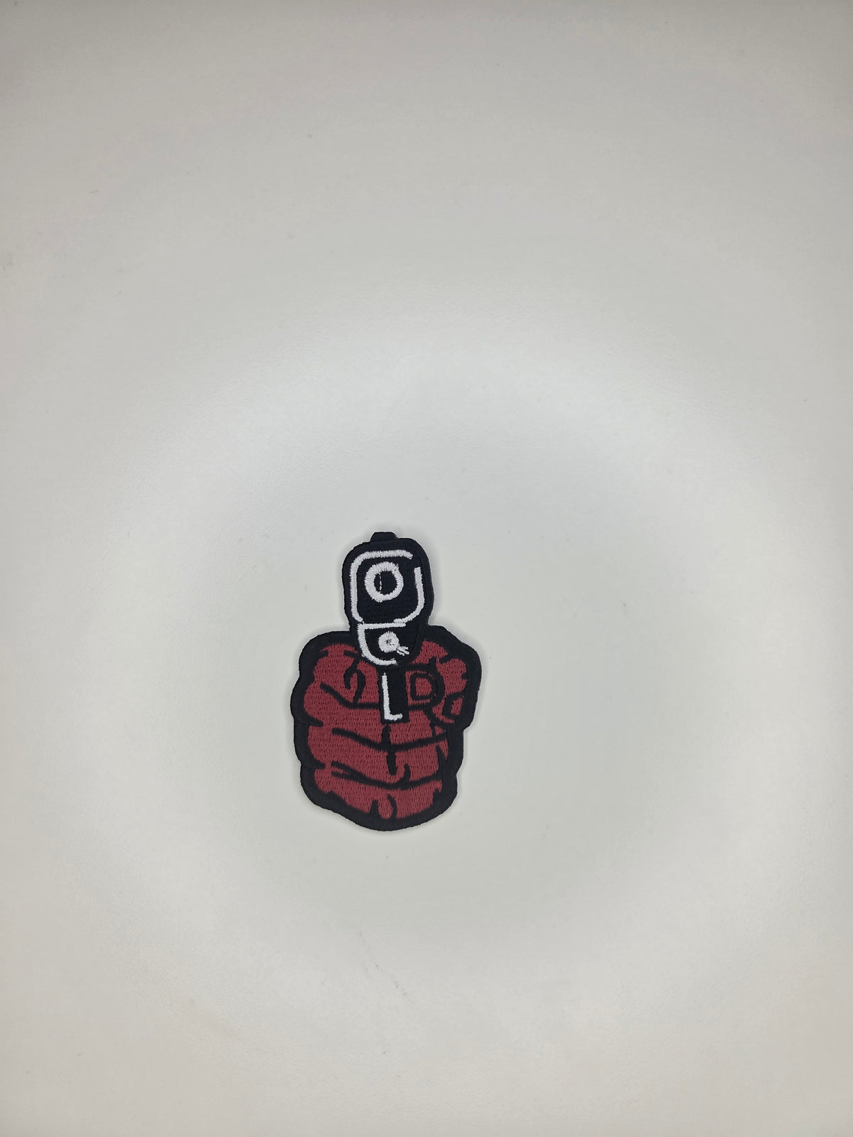 Pointing Handgun Embroidered Patch