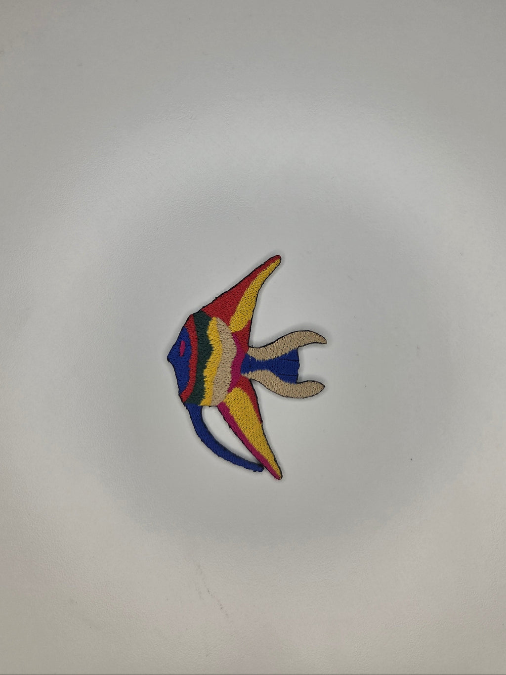 Colorful Angelfish Embroidered Patch