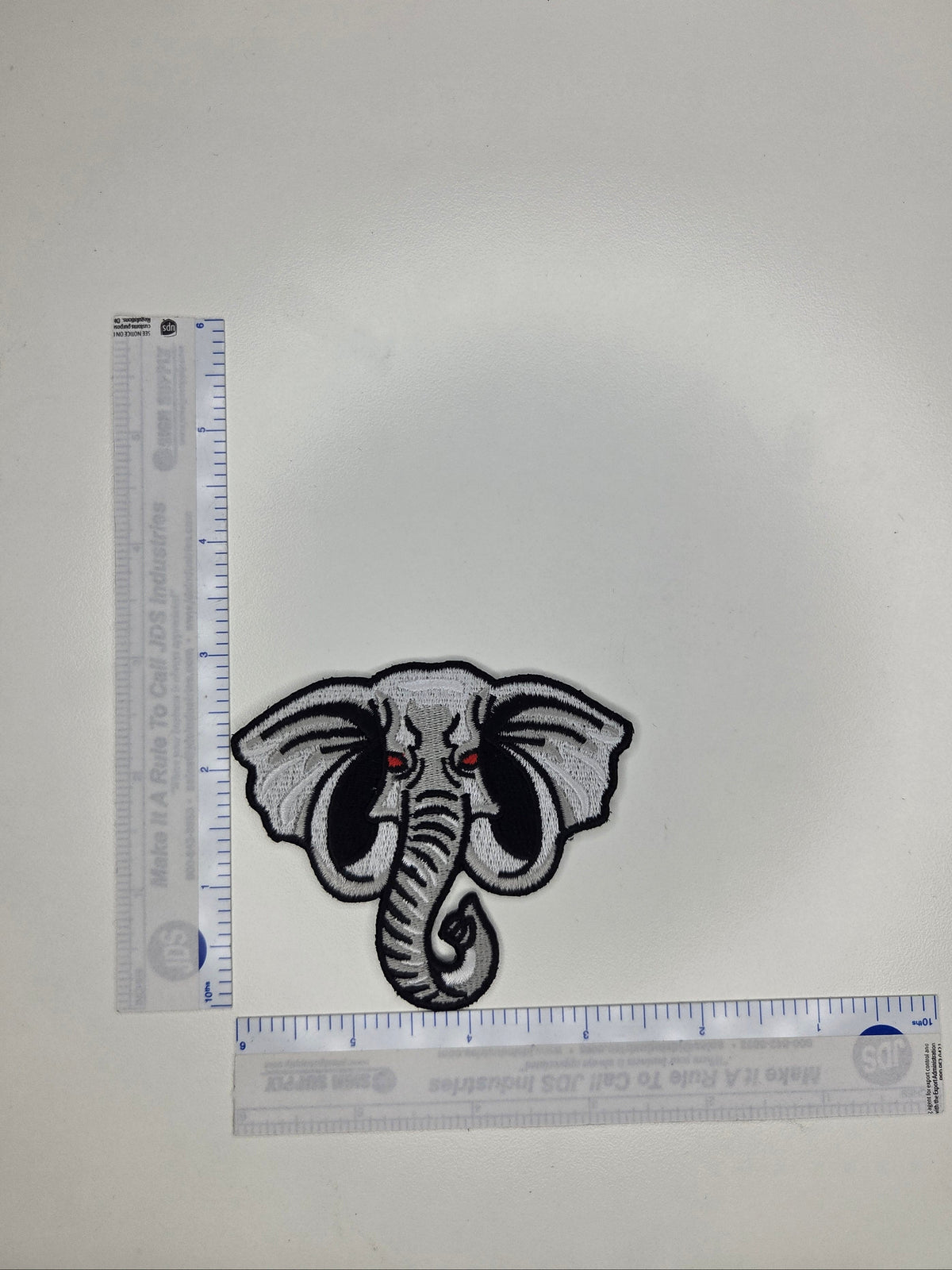 Elephant Head Embroidered Patch