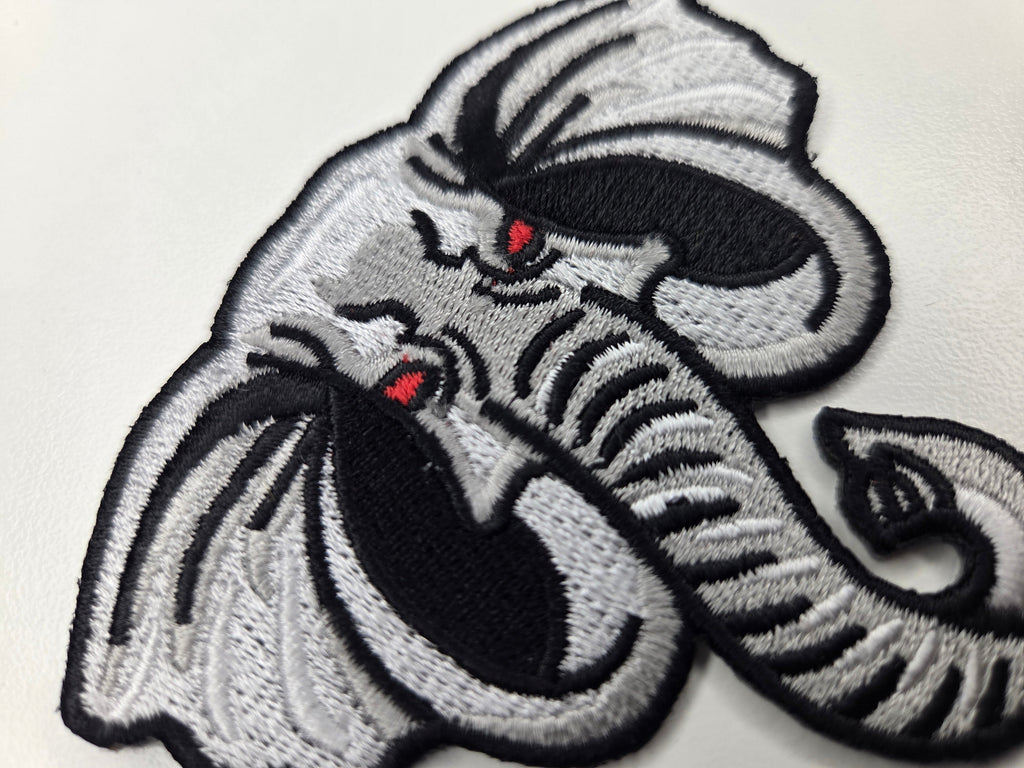 Elephant Head Embroidered Patch