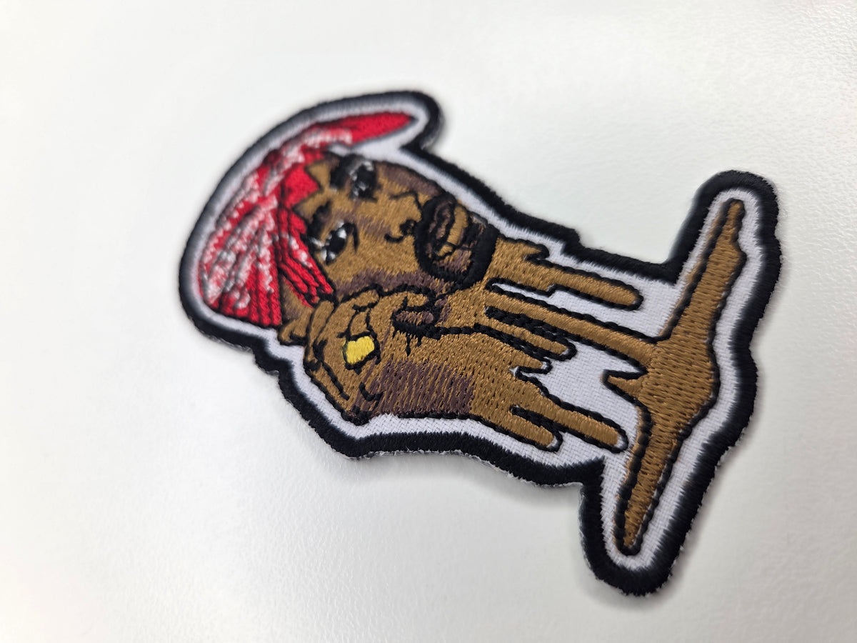 Rockin' Puppy Bandana Embroidered Patch