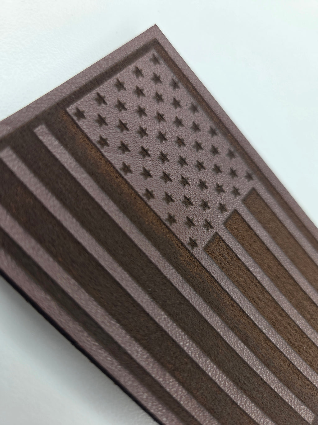 Leather American Flag Patch