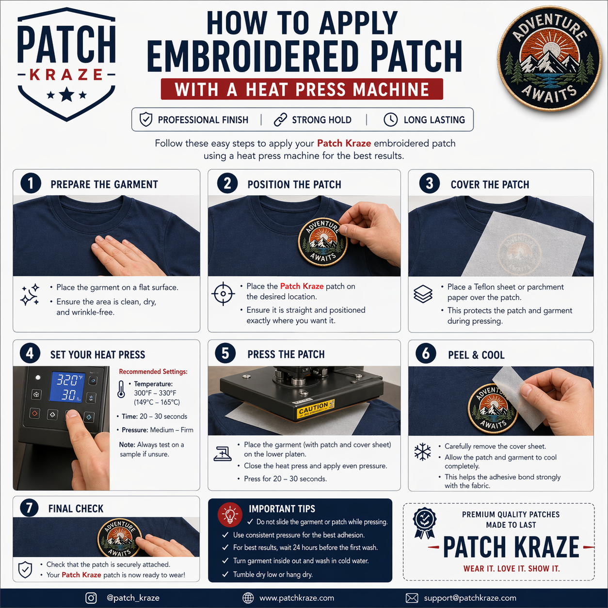 Custom Embroidered Name Patches