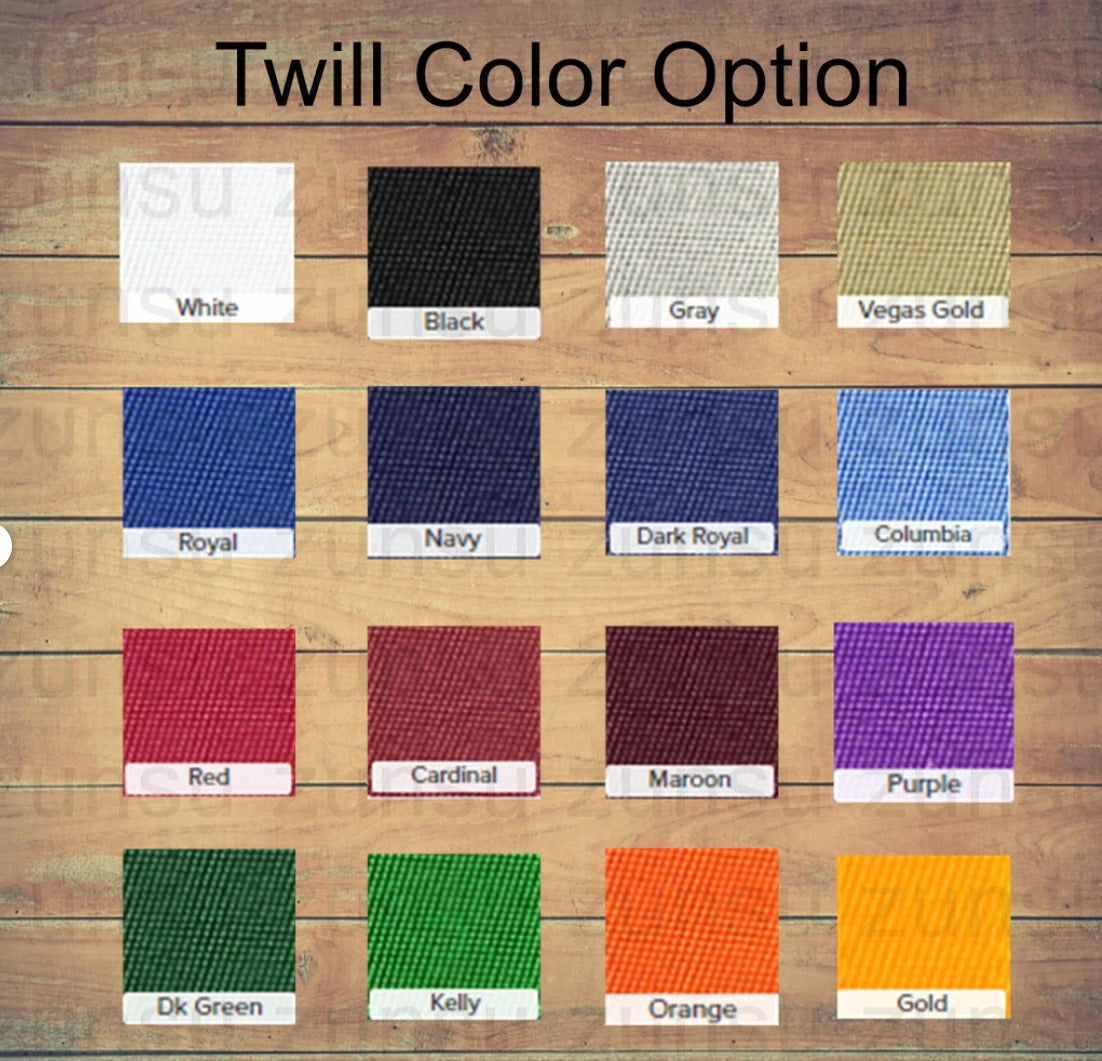 Custom Tackle Twill Letters