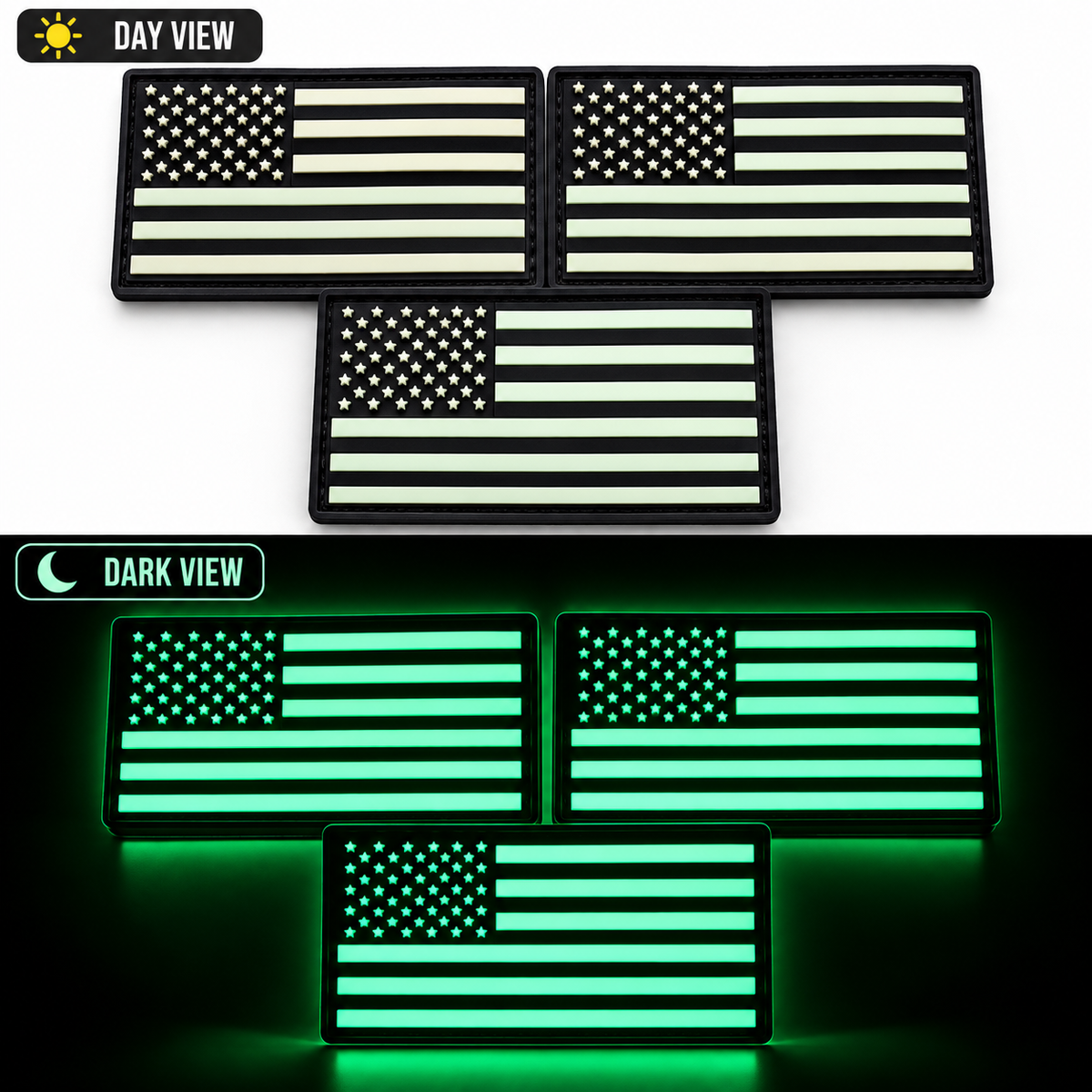 Glow in the Dark PVC Patches