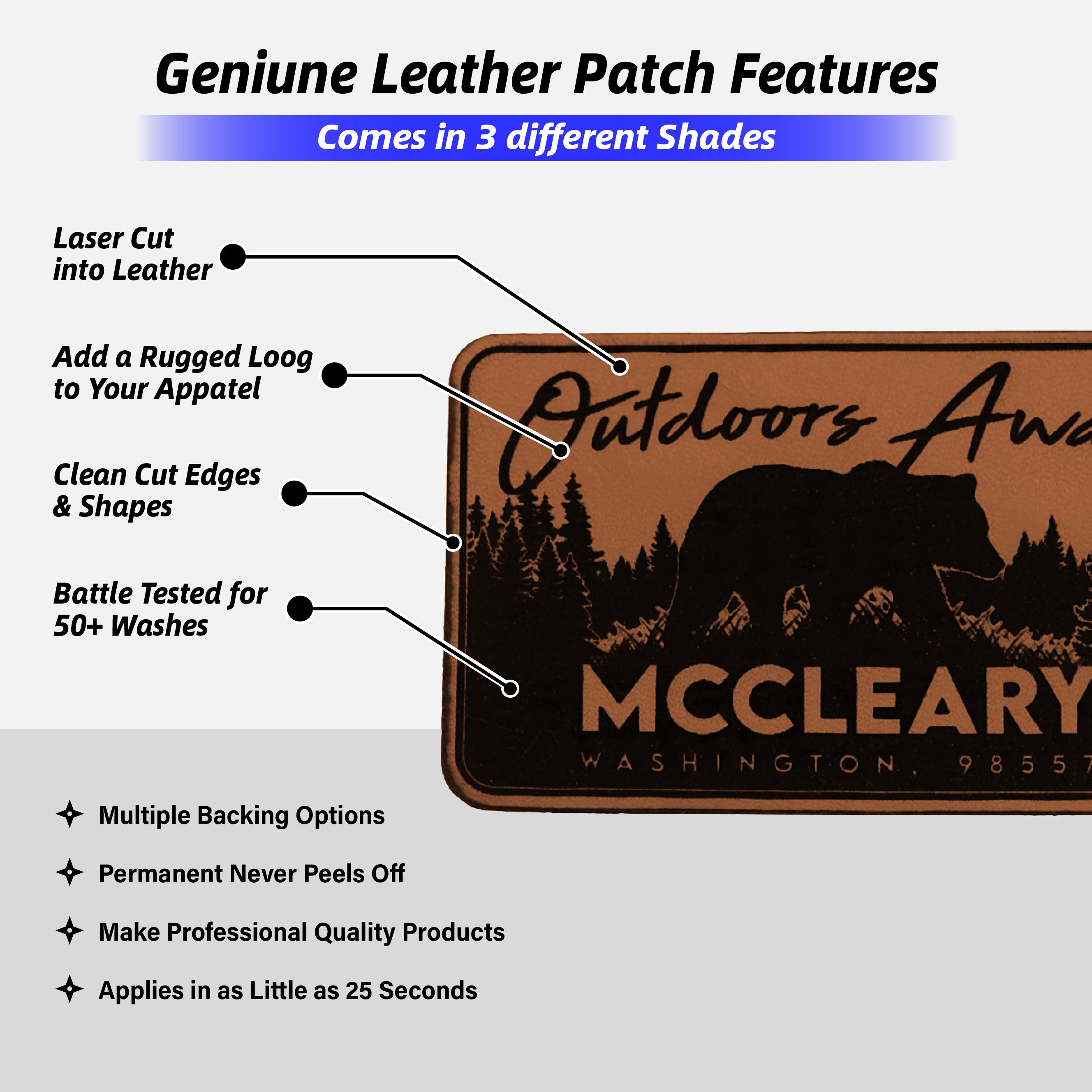 Genuine Leather Patches