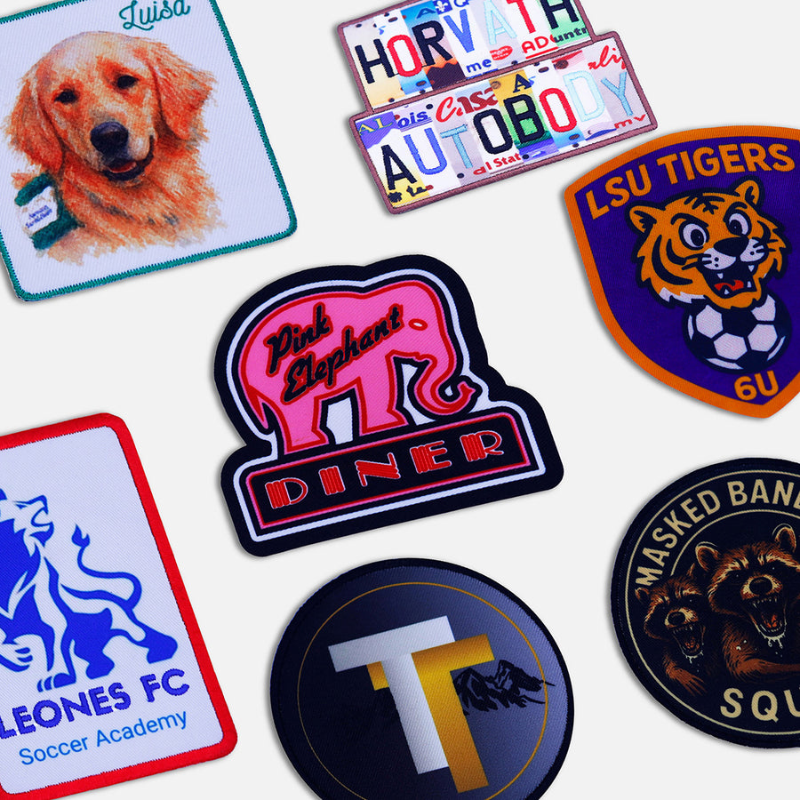 Custom patches collage