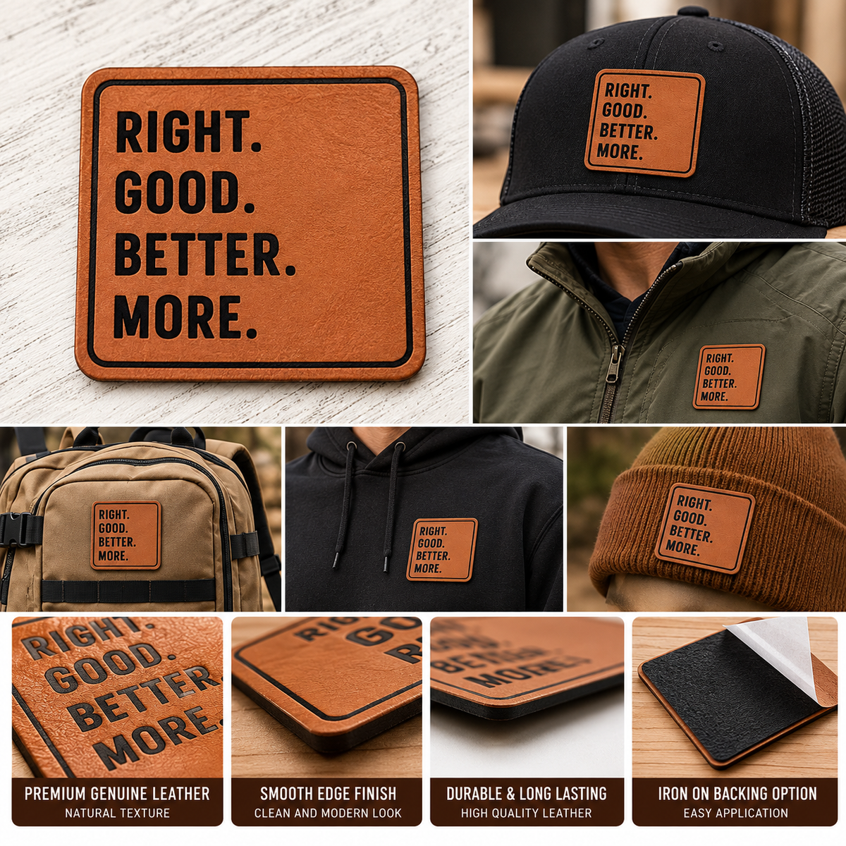 Custom Genuine Leather Patches