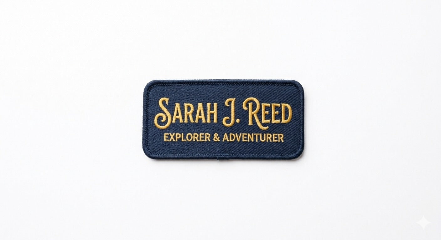 Custom Embroidered Name Patches