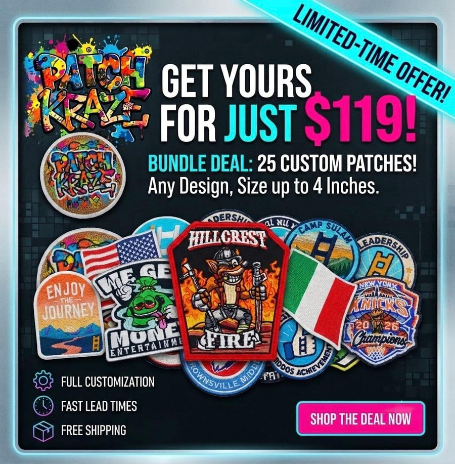 25 Patches for $119