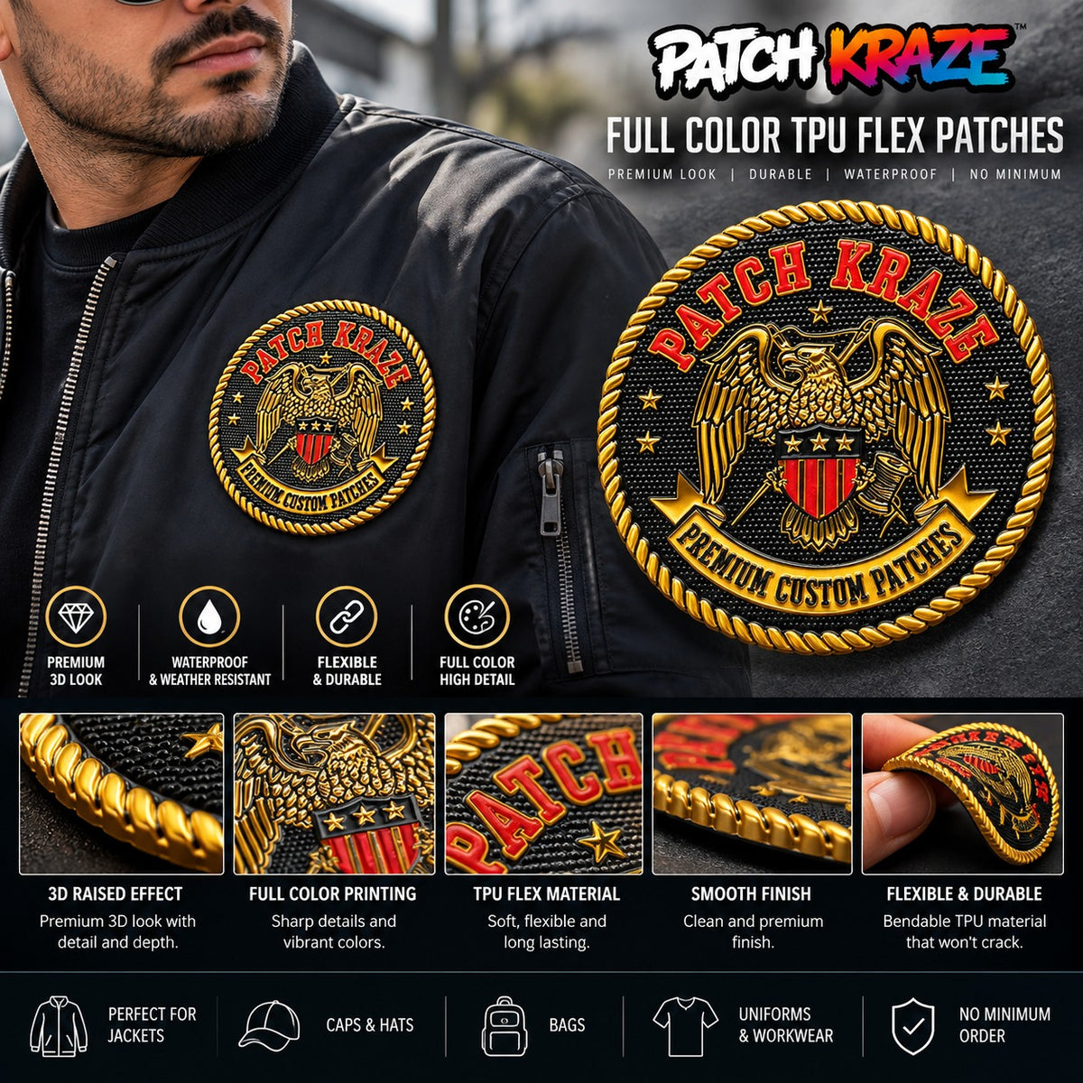 Full Color TPU Flex Patches