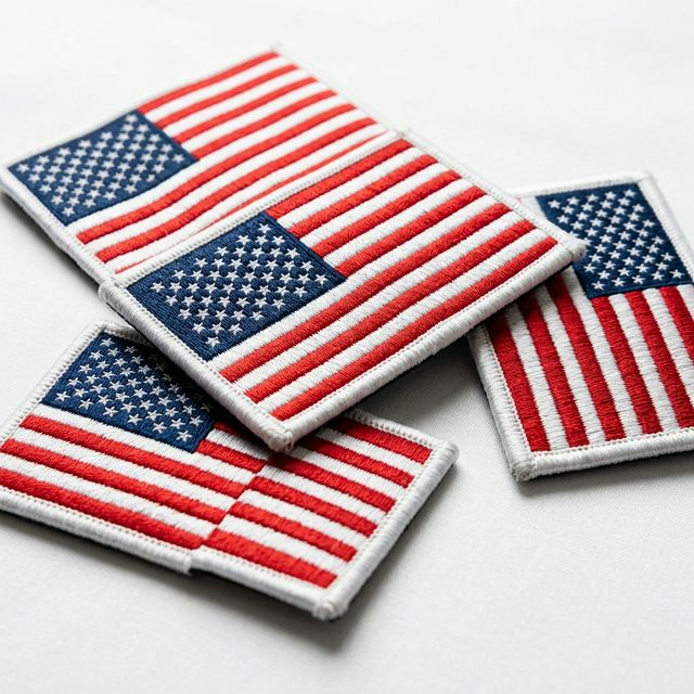 Custom American Flag Patches