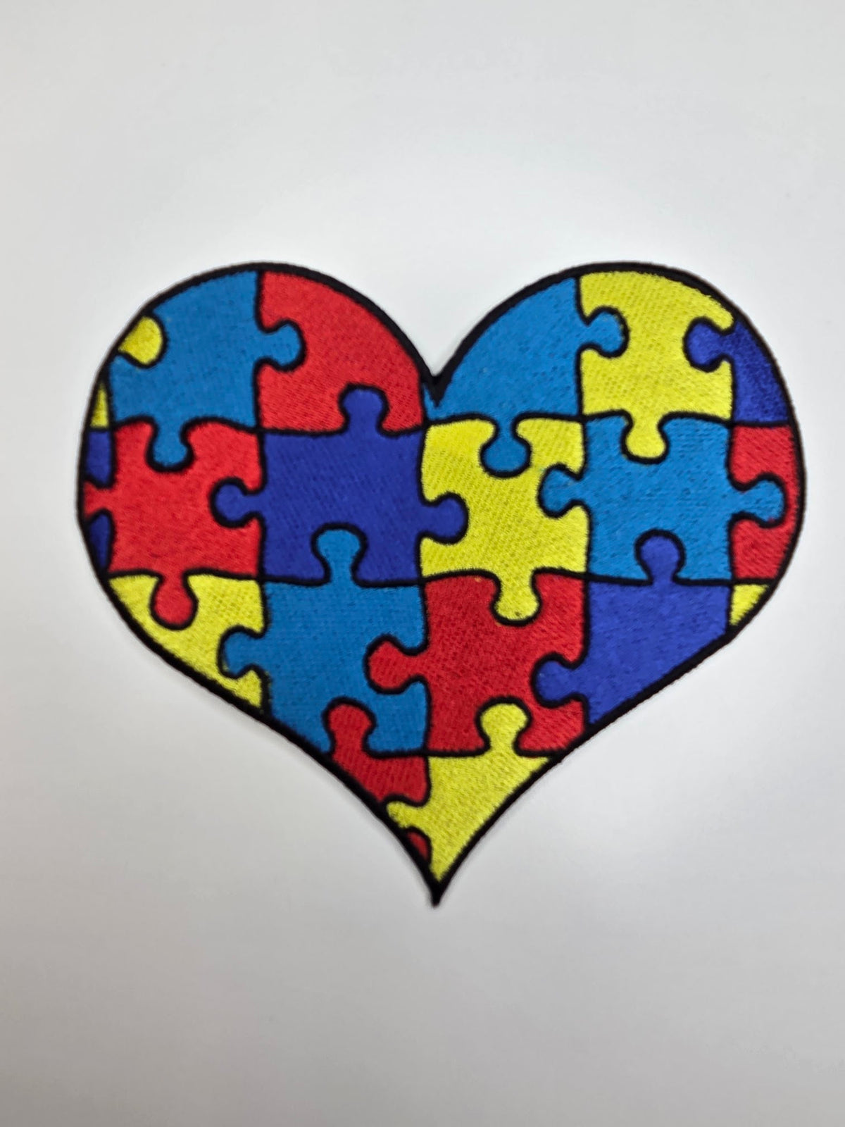 Autism Awareness Puzzle Heart Patch