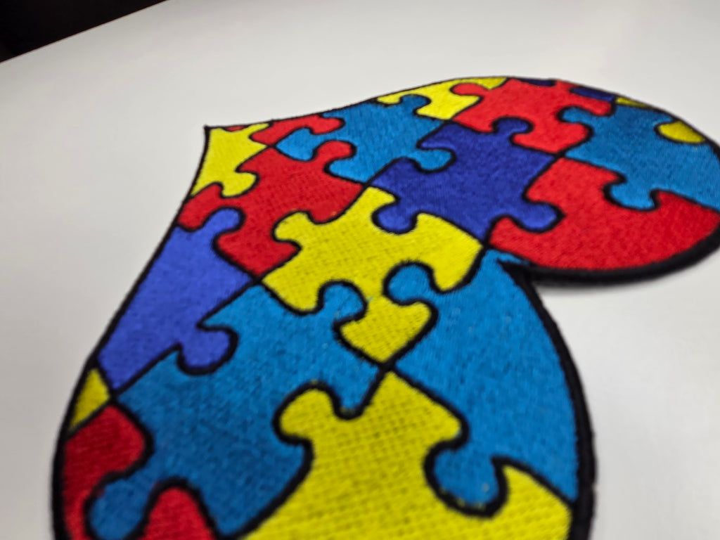 Autism Awareness Puzzle Heart Patch
