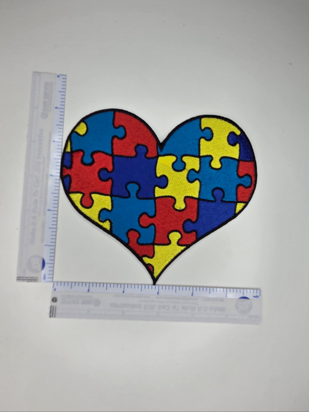 Autism Awareness Puzzle Heart Patch