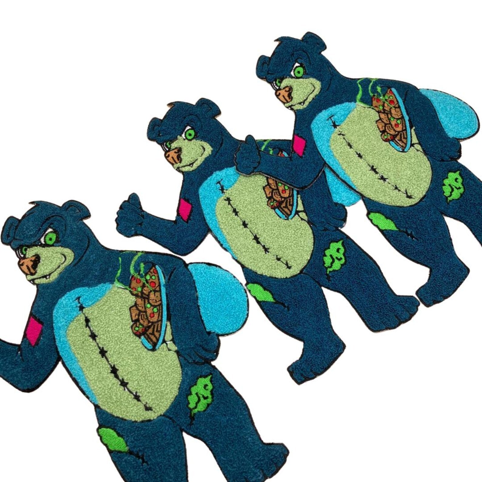Grizzly Bear Chenille Patch