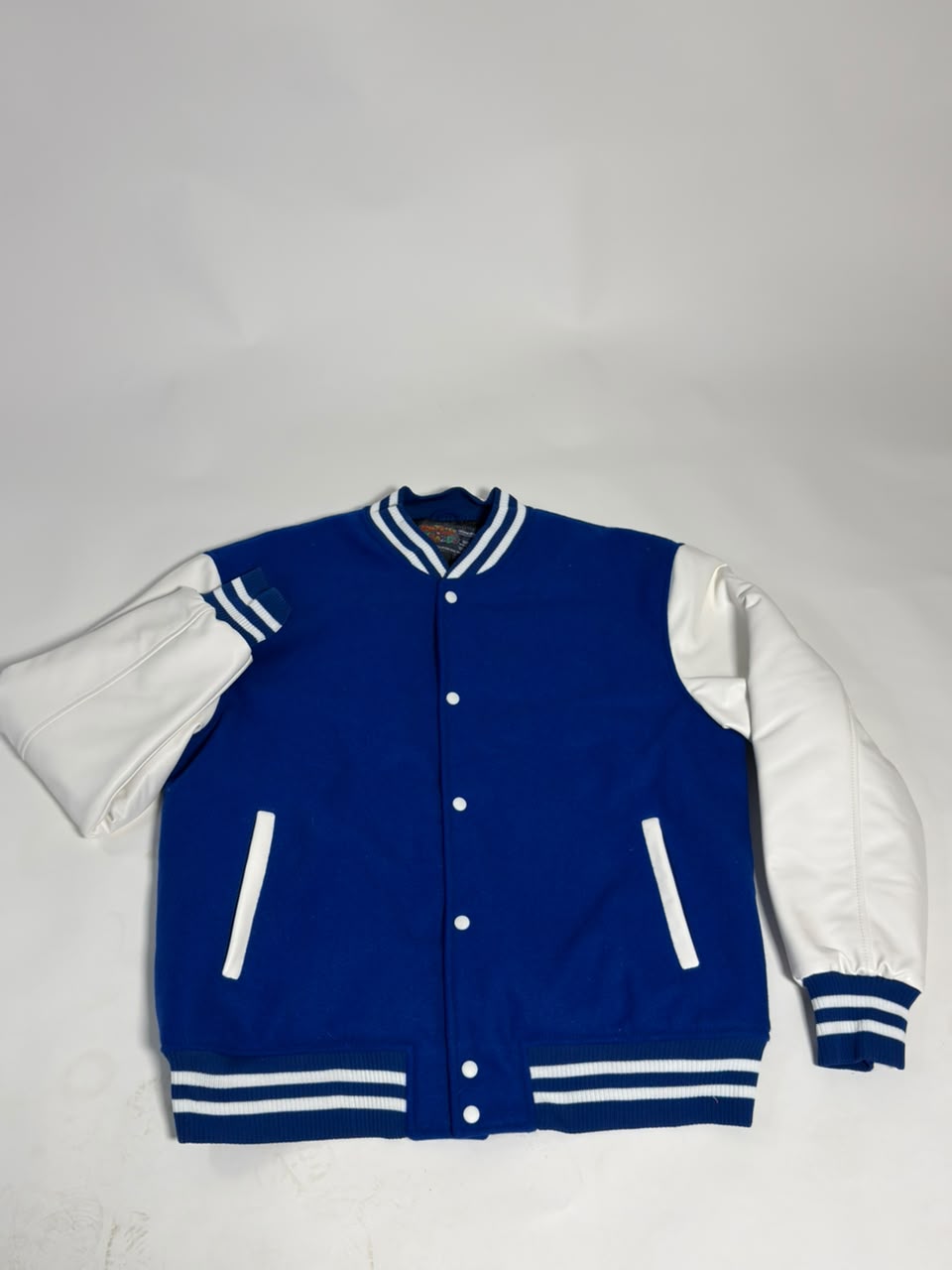 Letterman Jacket - Blue / White Sleeves