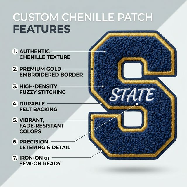 Chenille Letter Patches