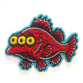 Three-Eyed Fish Chenille Patch