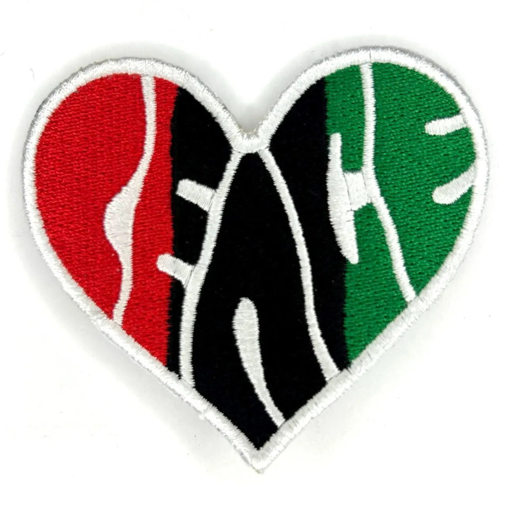 Peace Heart Embroidered Patch