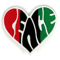 Peace Heart Embroidered Patch