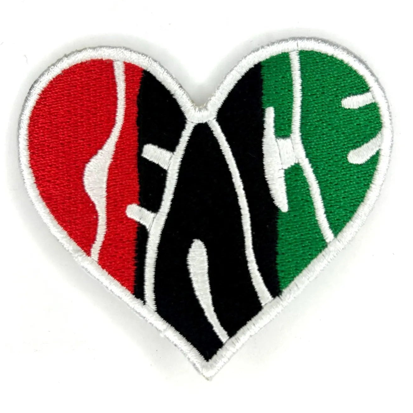 Peace Heart Embroidered Patch