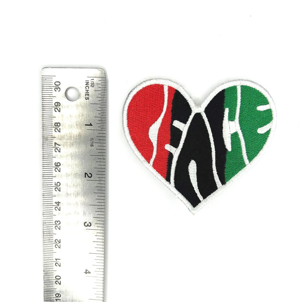 Peace Heart Embroidered Patch