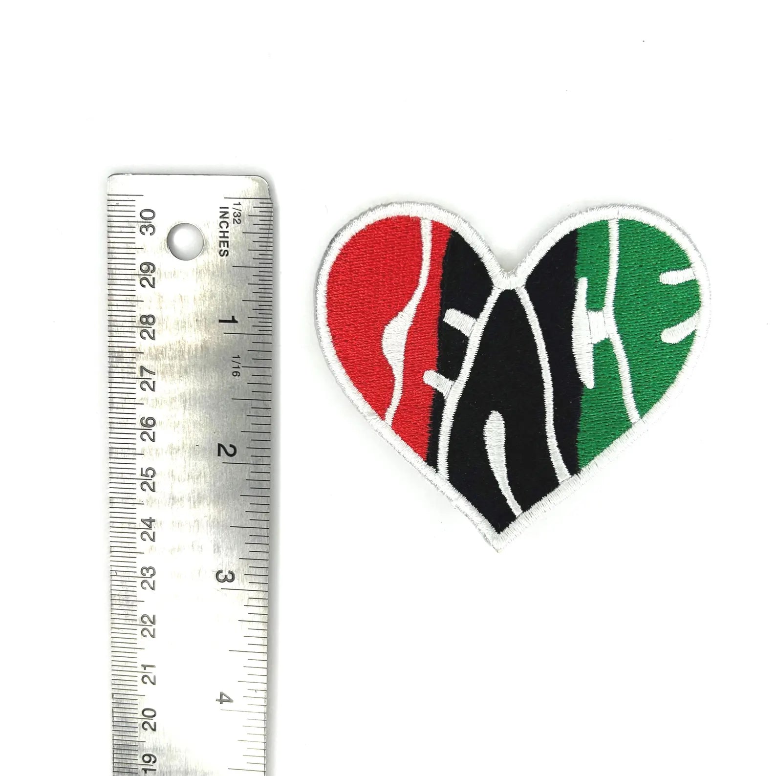 Peace Heart Embroidered Patch