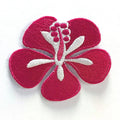 Pink Hibiscus Embroidered Patch