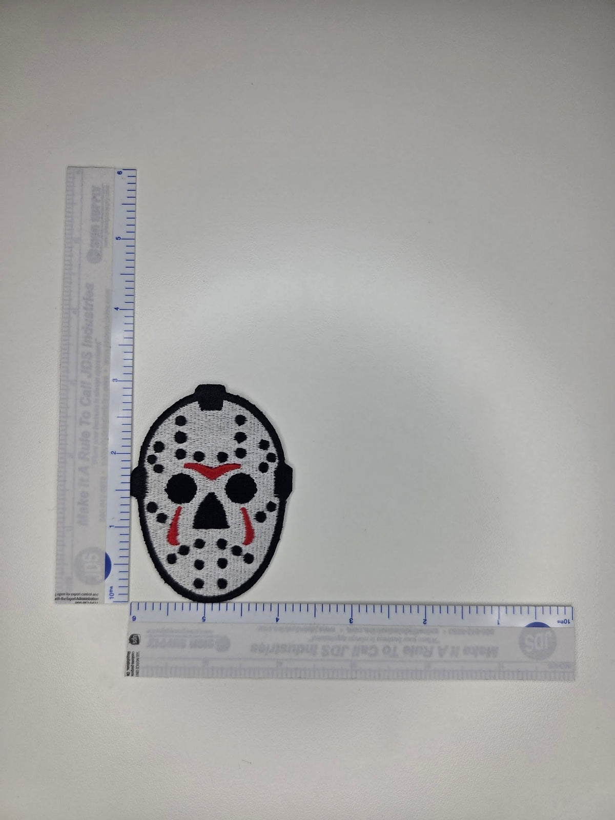 Hockey Mask Embroidered Patch