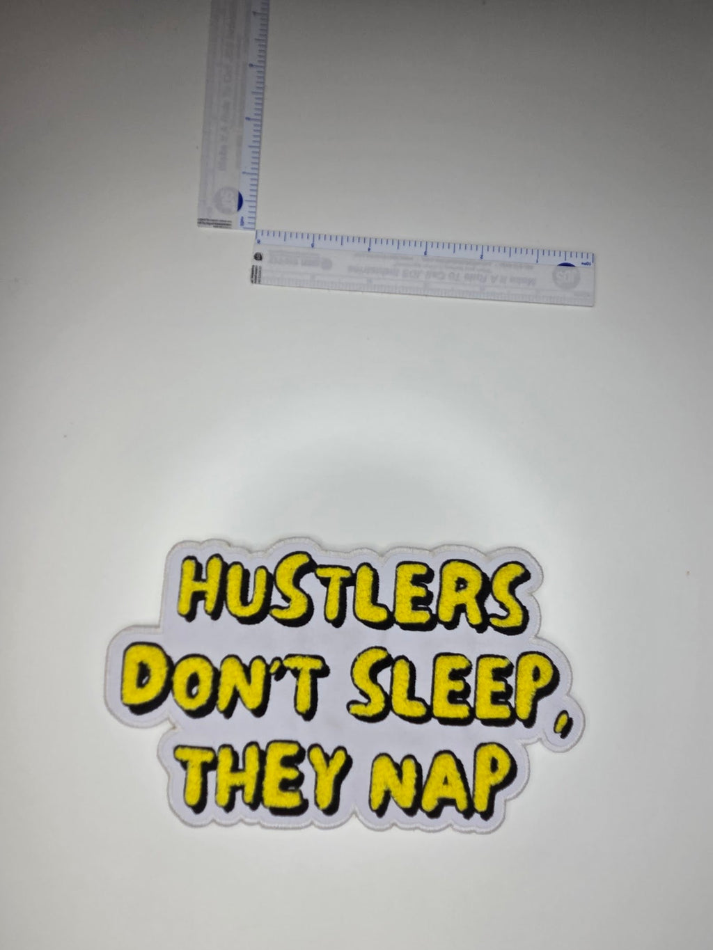 Hustlers Don't Sleep They Nap Chenille Patch