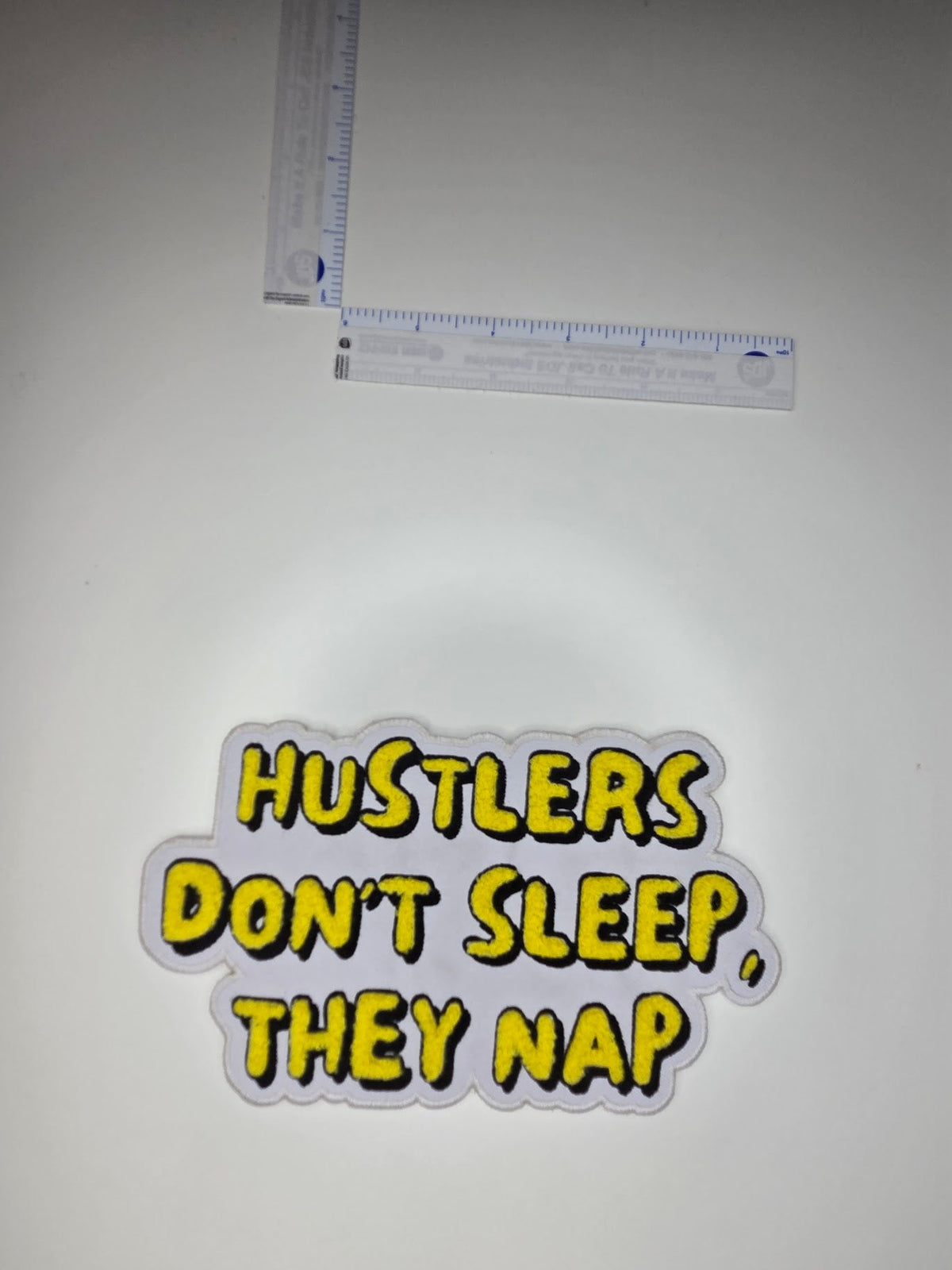 Hustlers Don't Sleep They Nap Chenille Patch