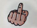 Middle Finger Embroidered Patch