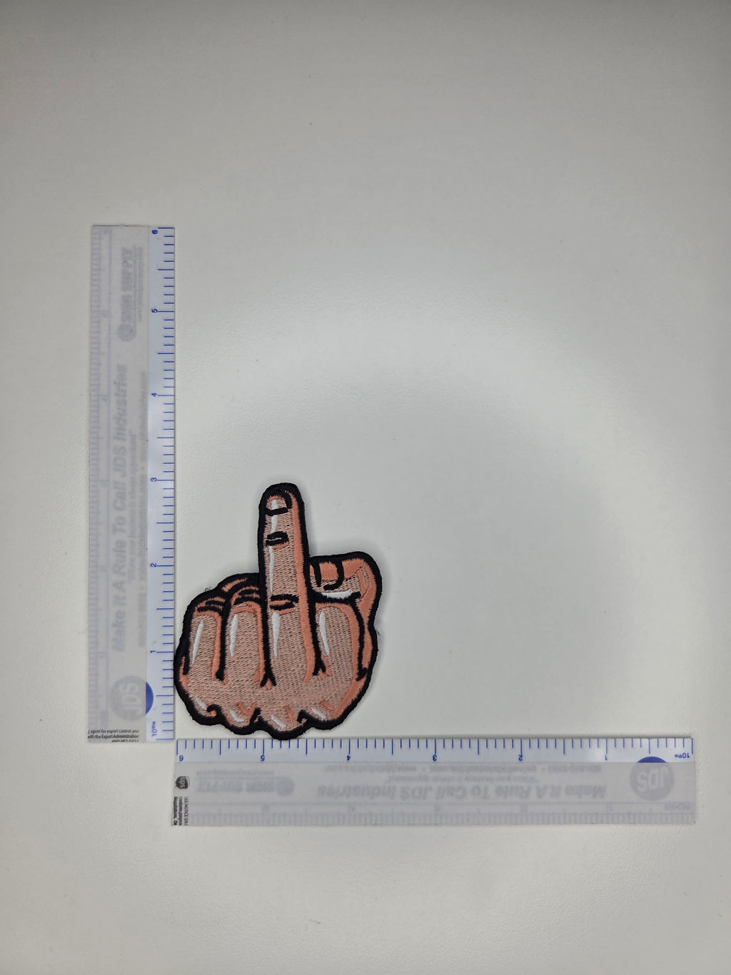 Middle Finger Embroidered Patch