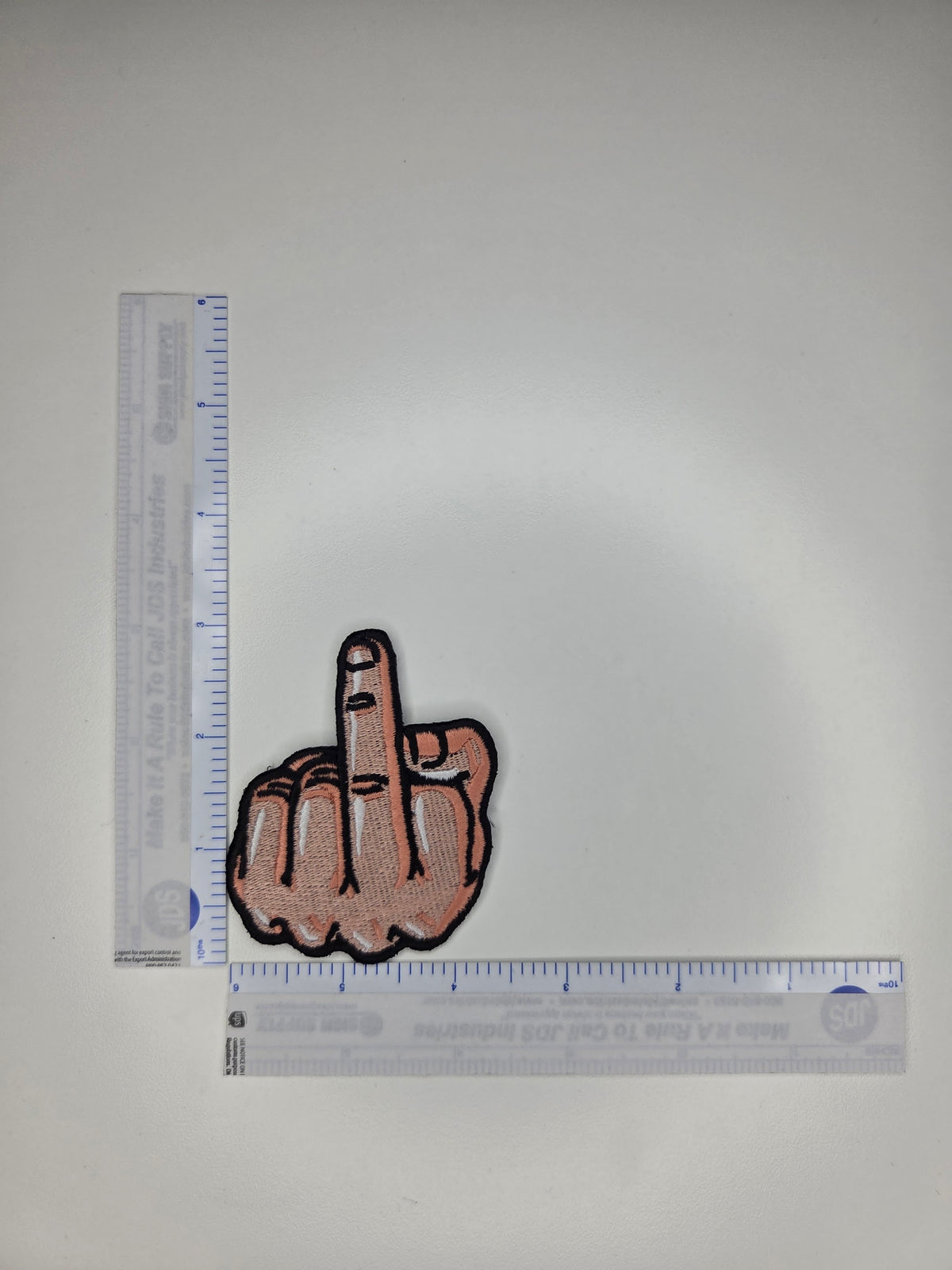 Middle Finger Embroidered Patch