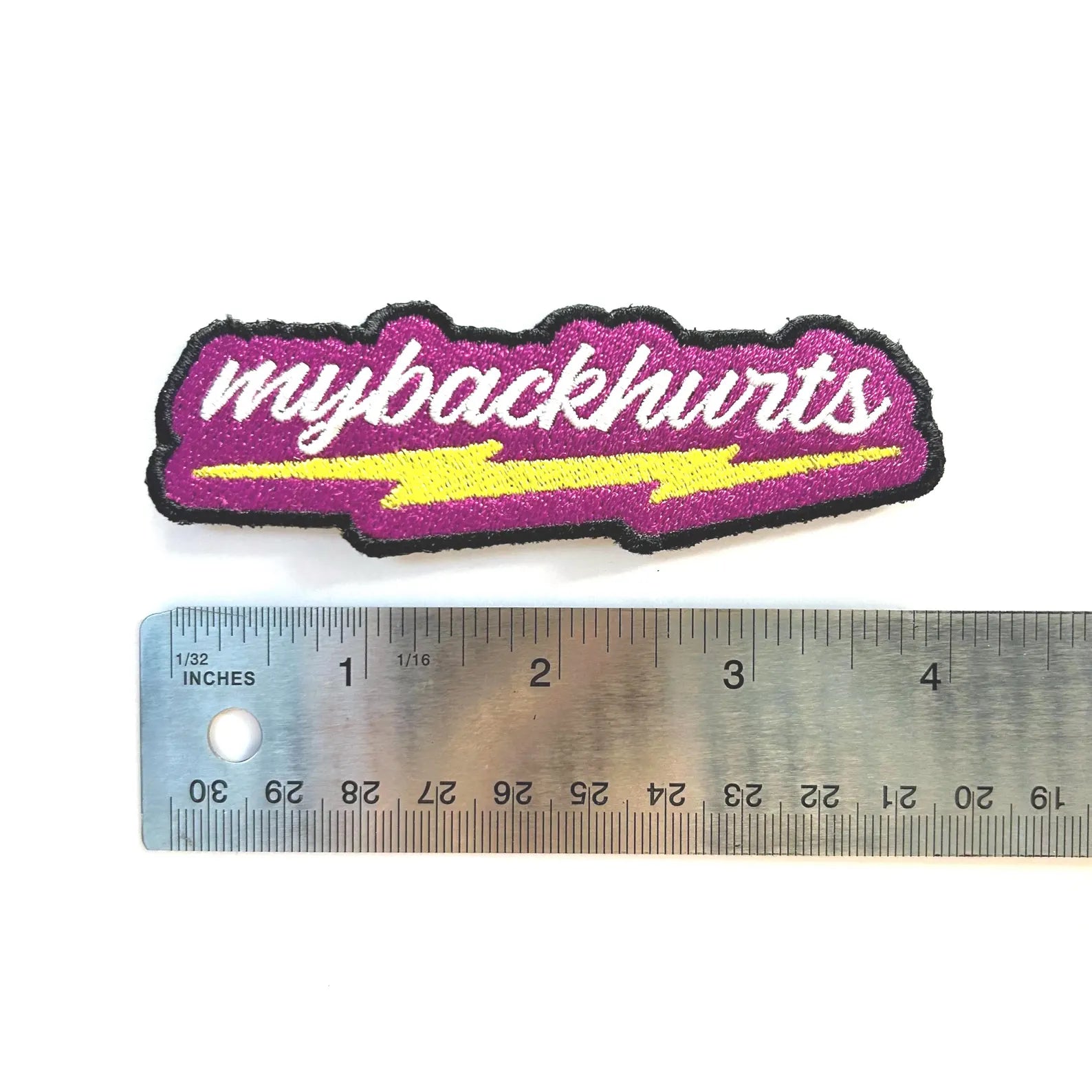 My Back Hurts Embroidered Patch