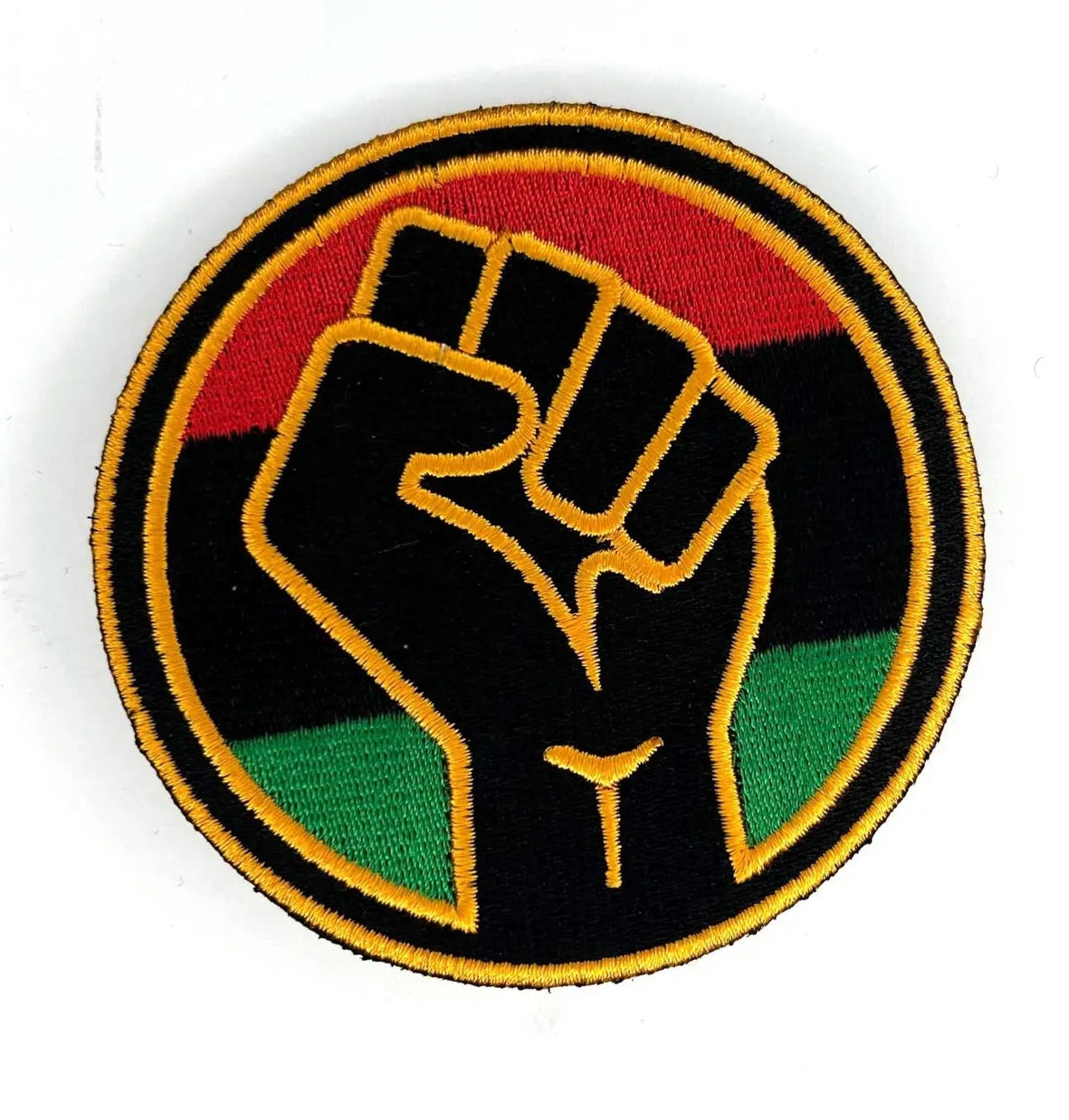 Raised Fist Embroidered Patch