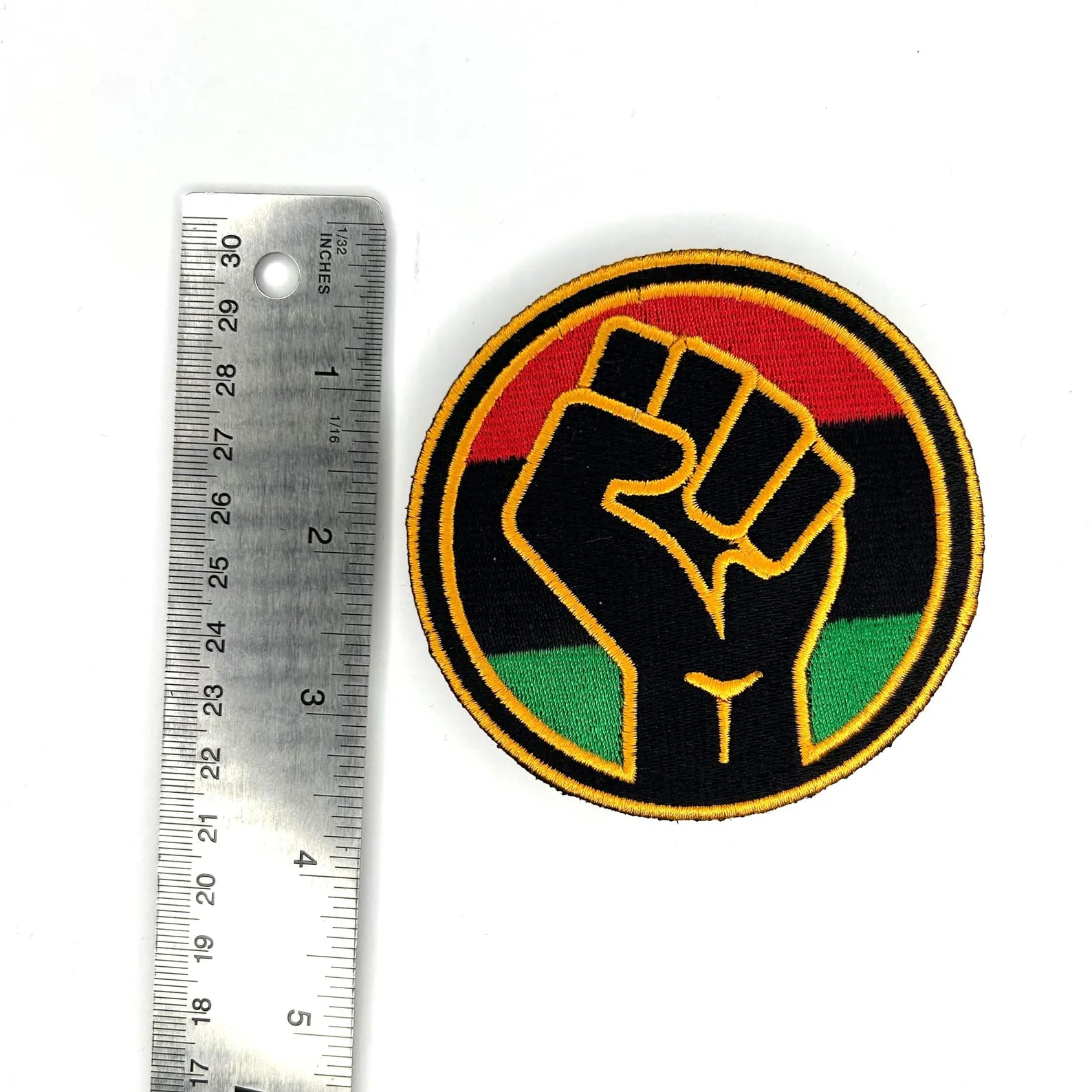 Raised Fist Embroidered Patch