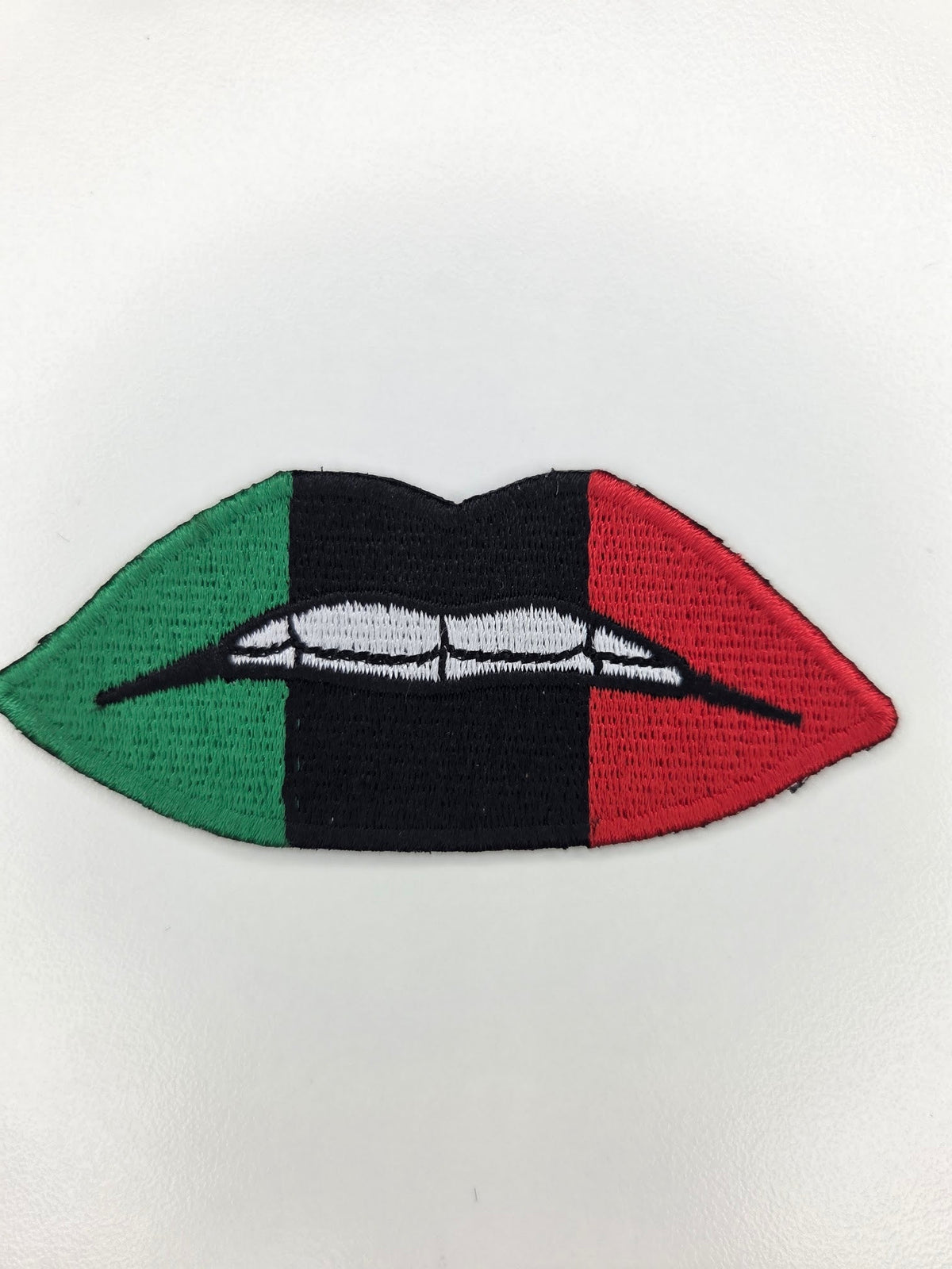 Pan-African Lips Embroidered Patch