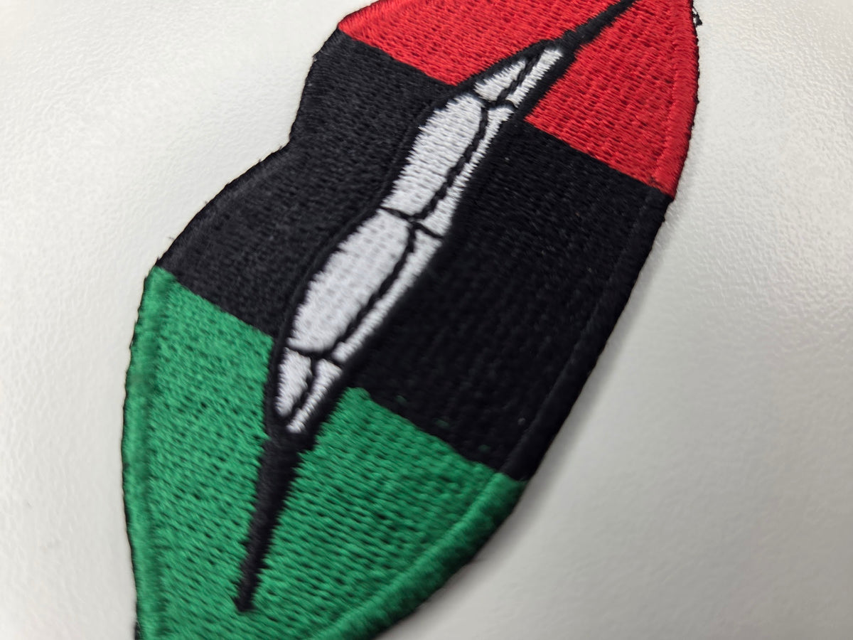 Pan-African Lips Embroidered Patch