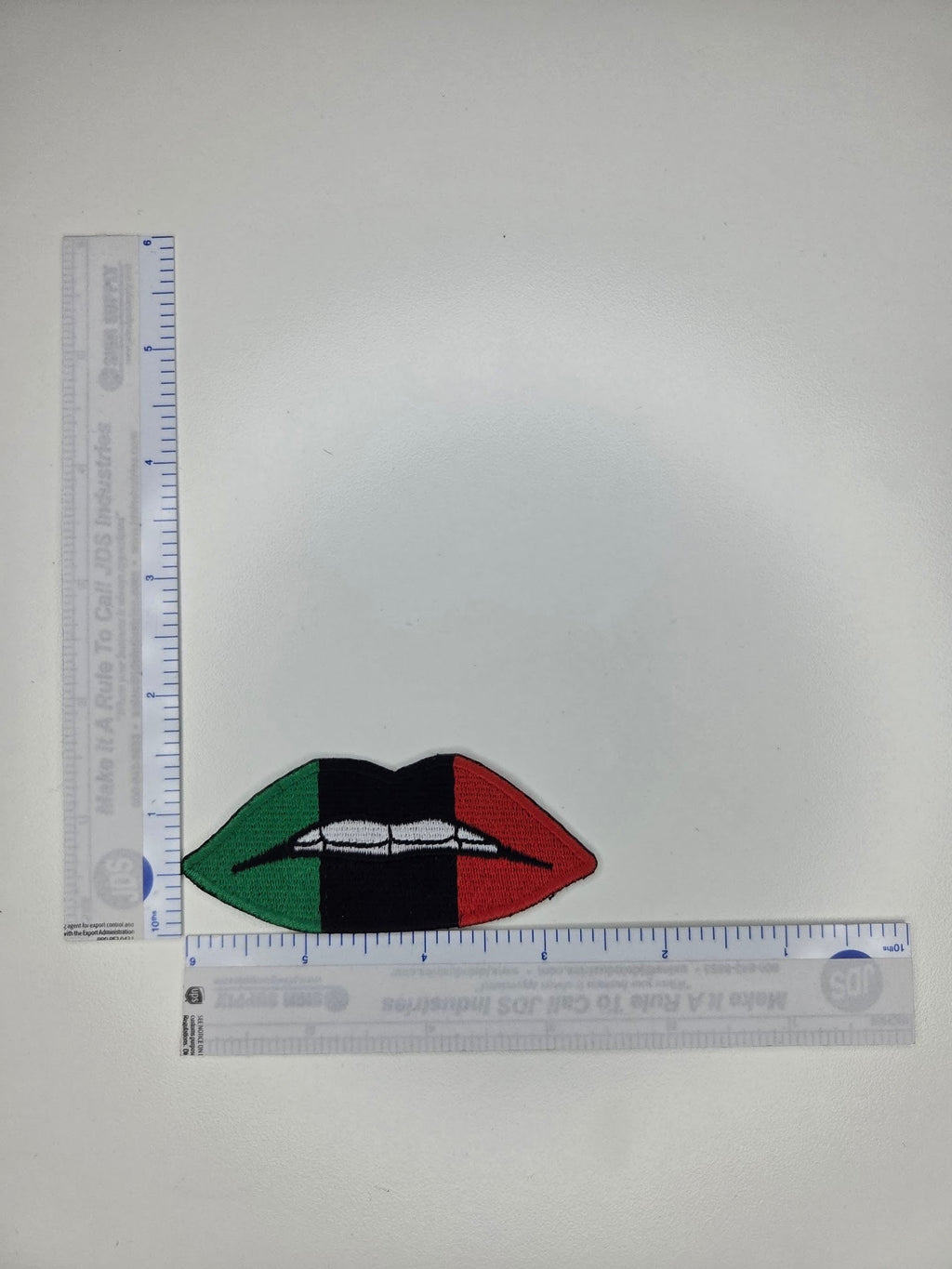 Pan-African Lips Embroidered Patch