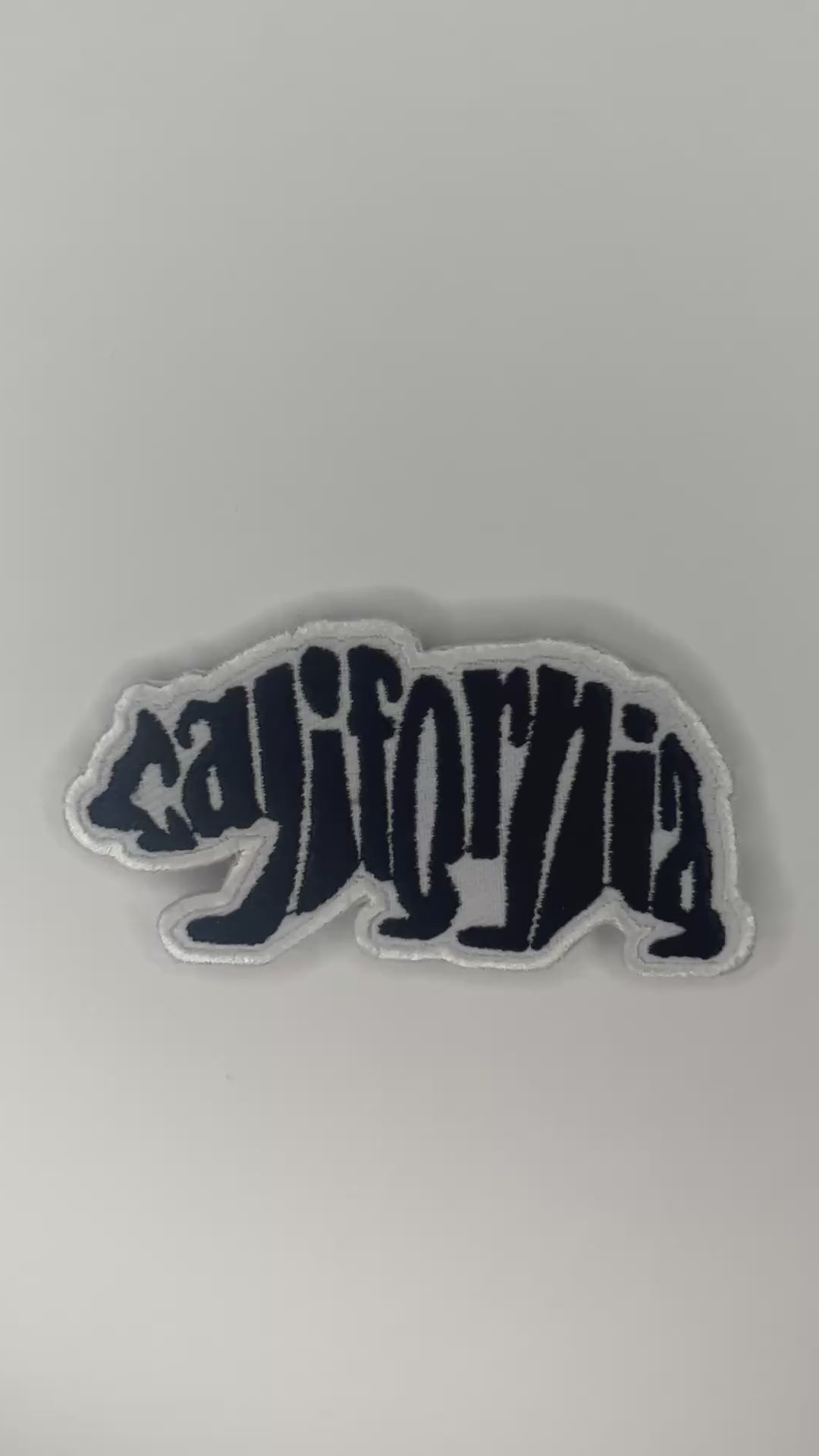California Bear Embroidered Patch