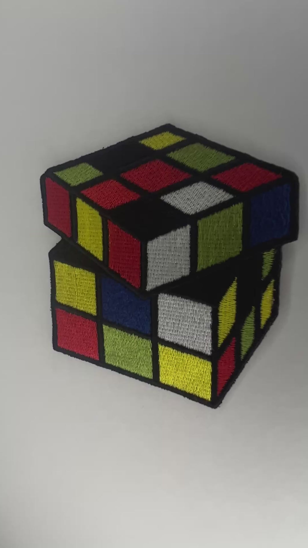 Rubik's Cube Embroidered Patch