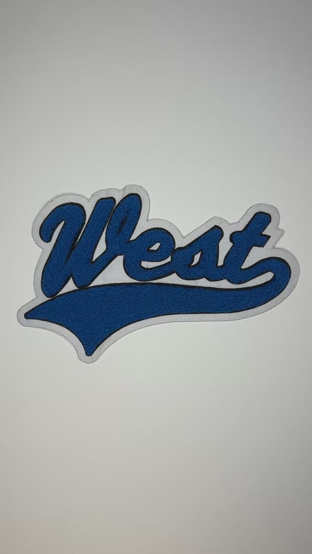 West Chenille Letterman Patch