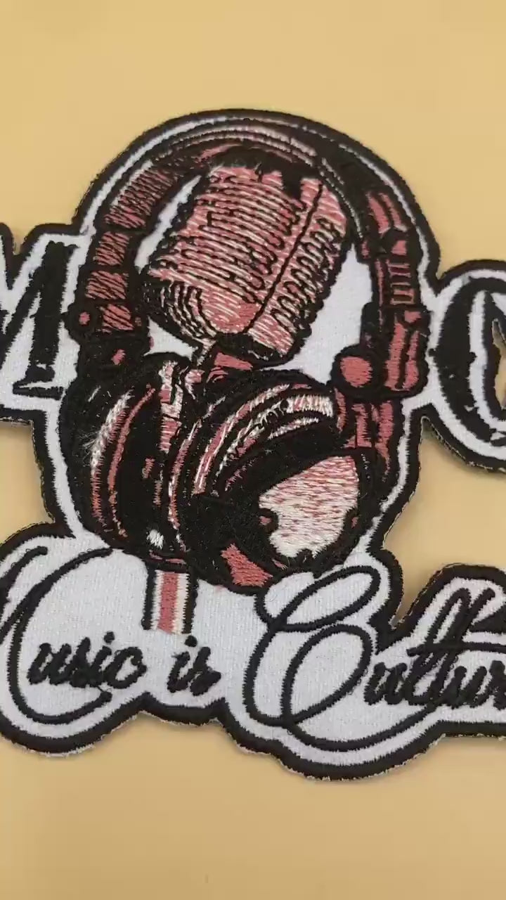 Music Is Culture Embroidered Patch
